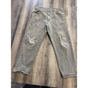Wrangler Jeans 38x30 Mens Beige Cowboy Cut Original Fit Denim Straight Western